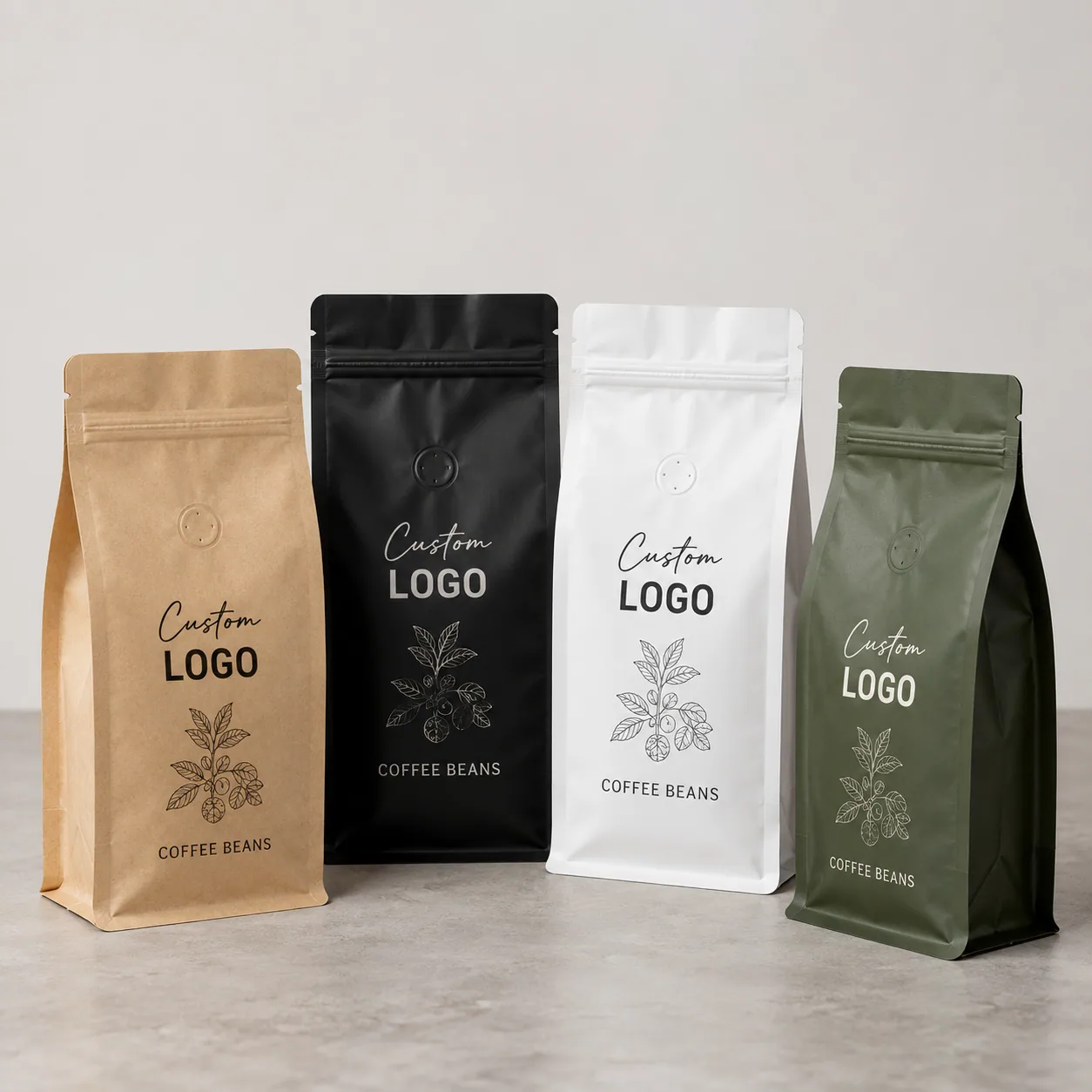 Flat Bottom Coffee Bags