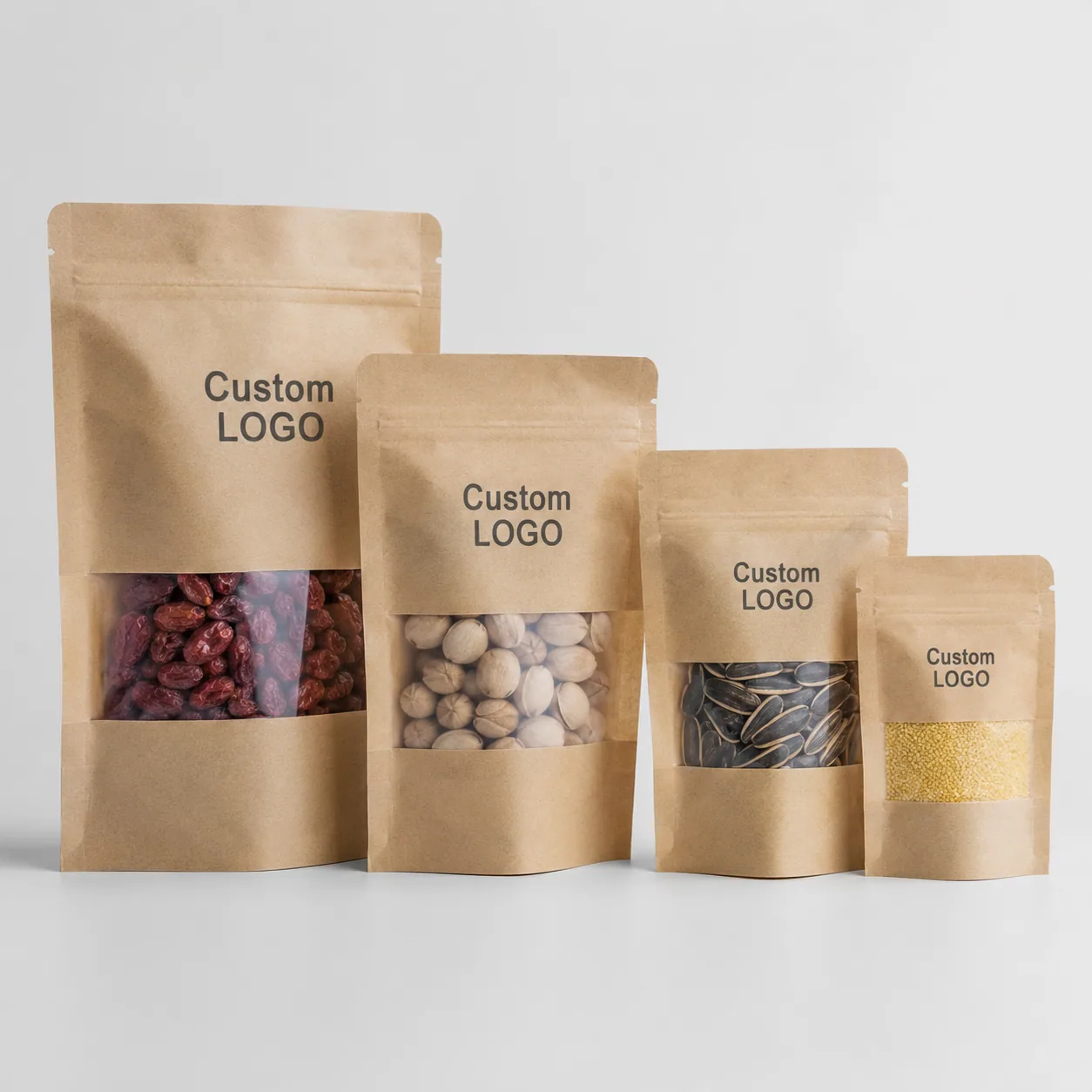 Stand Up Pouches With Window